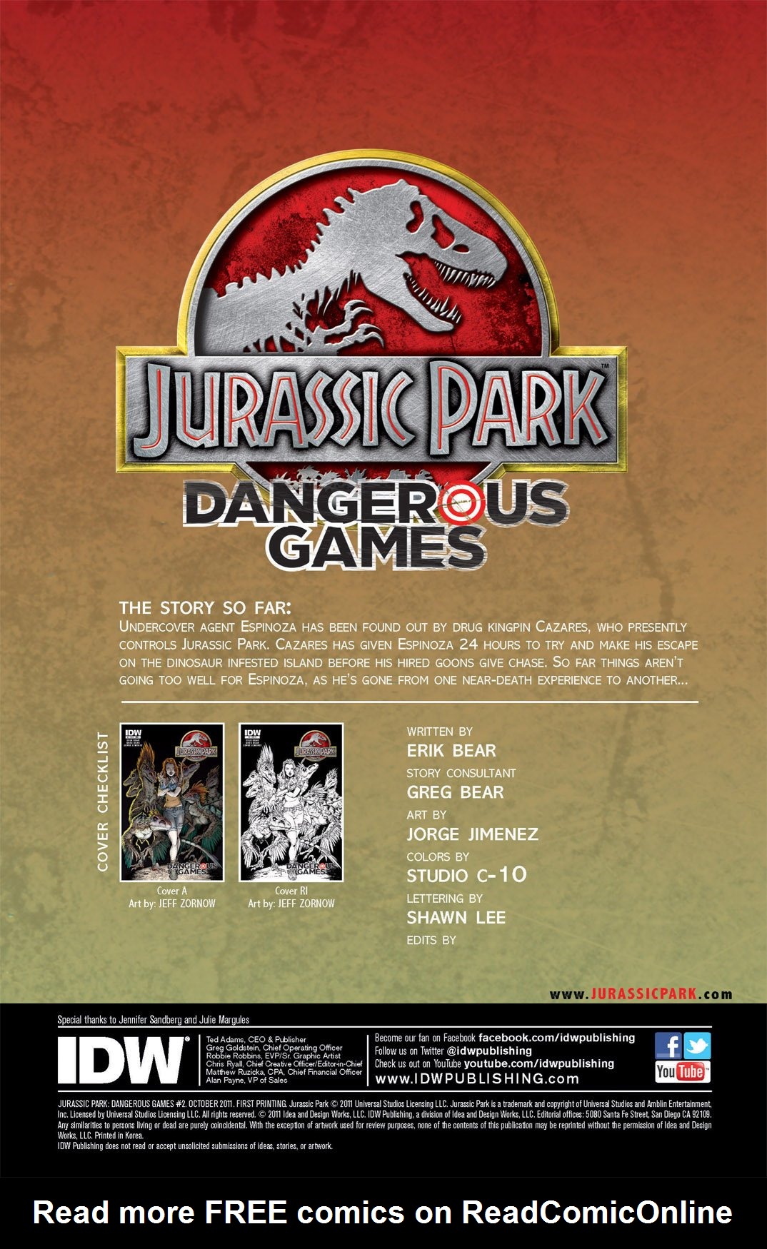Read online Jurassic Park: Dangerous Games comic -  Issue #2 - 3