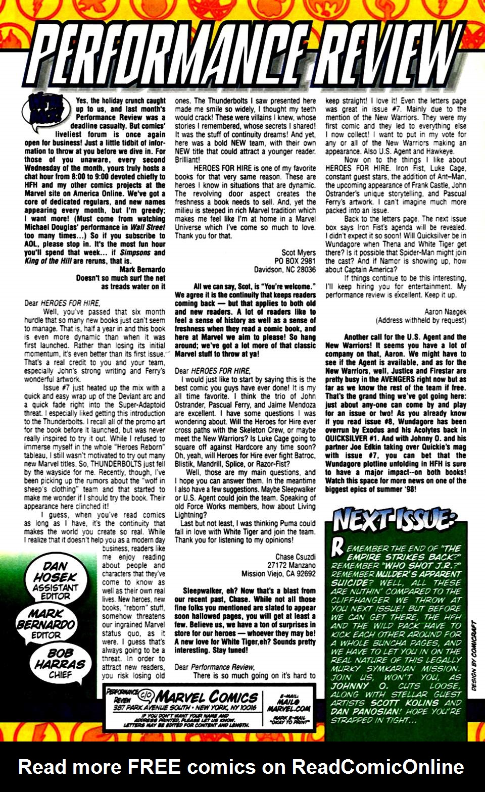 Read online Heroes For Hire (1997) comic -  Issue #10 - 24