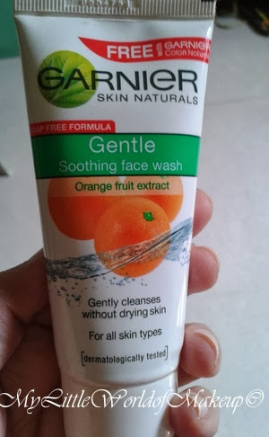garnier face wash orange fruit extract