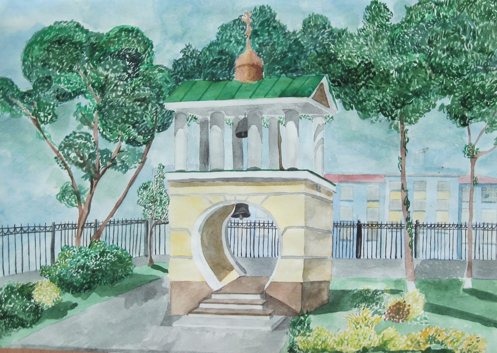Екатеринбург акварель рисунок