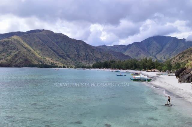 The pristine water of Anawangin Cove Nagsasa Cove Pristine water