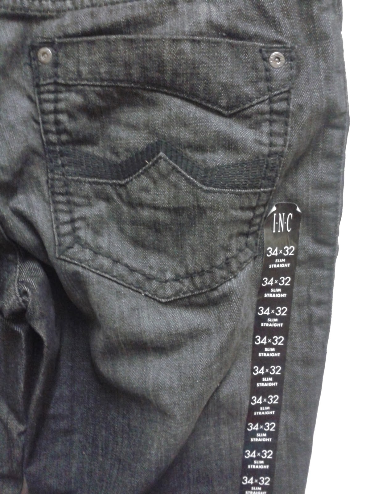 myaccessories4u: New and authentic INC Berlin Slim Straight Jeans Mexico