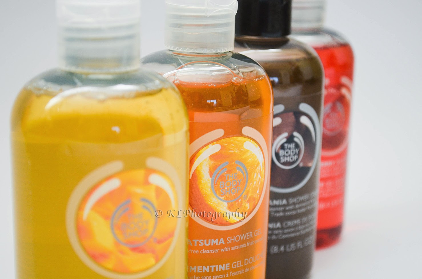 Body Shop shower gel and shower cream