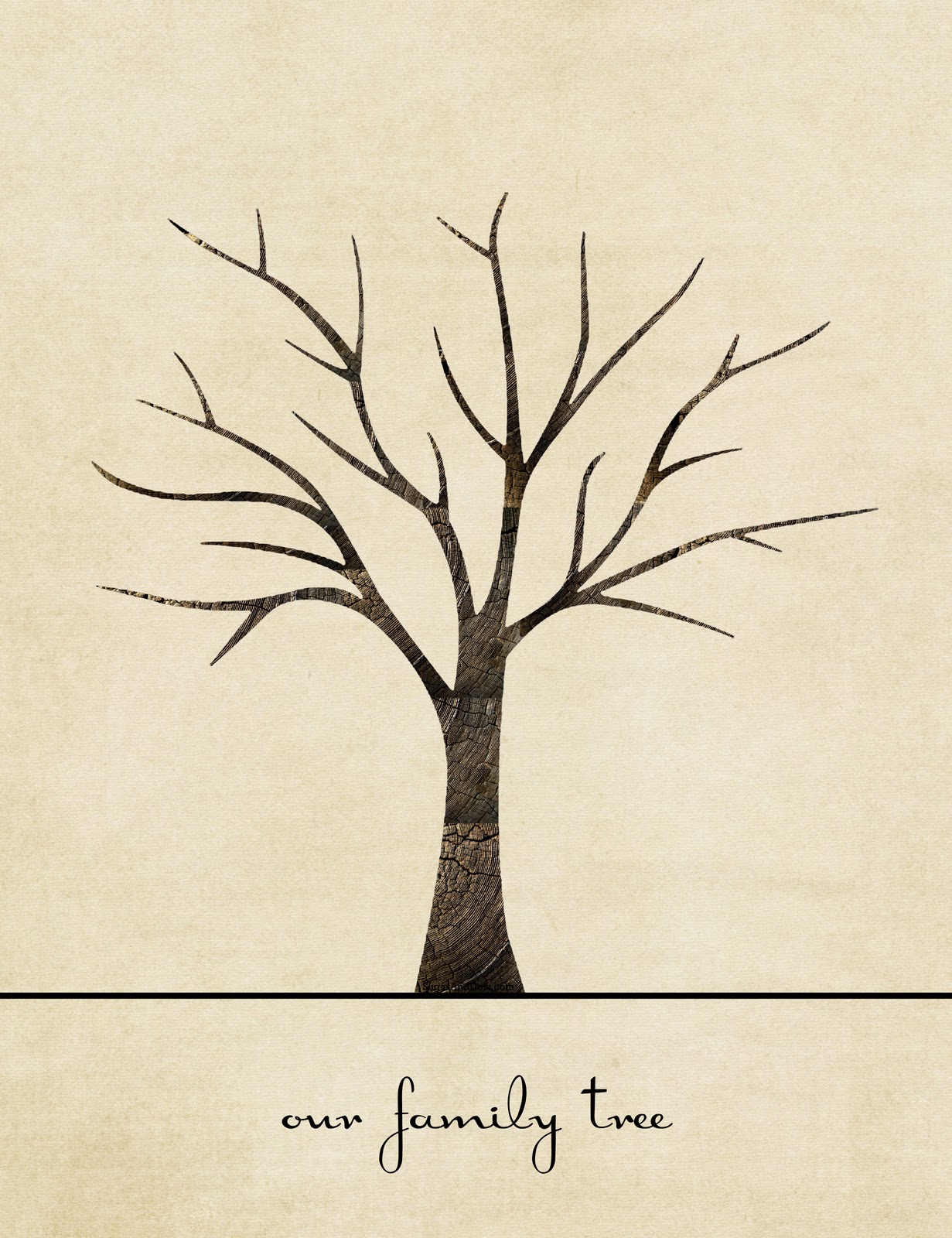 Family Tree Print (Printable Craft!)