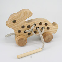 TTT41, Threading Rabbit, Lotes Wooden Toys TTT41, Threading Rabbit, Lotes Wooden Toys