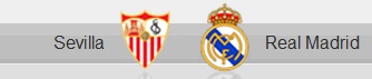 Sevilla and Real Madrid shields