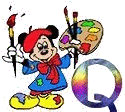 Alfabeto de Mickey pintor Q.
