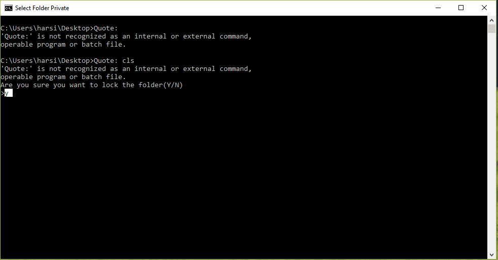 How to create a secret folder using notepad | test