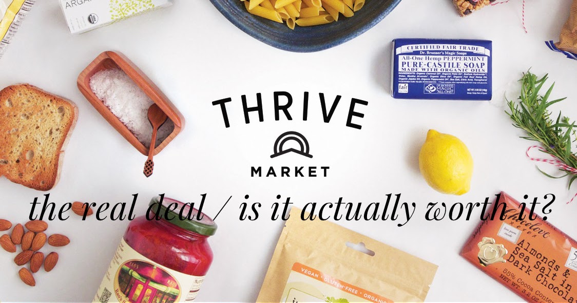 The deal with Thrive Market / Create / Enjoy