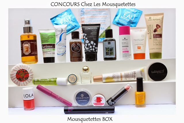 Résultat Concours Mousquetettes Box Beauté - Les Mousquetettes©