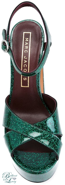 ♦Marc Jacobs green Debbie sandals #pantone #shoes #green #brilliantluxury