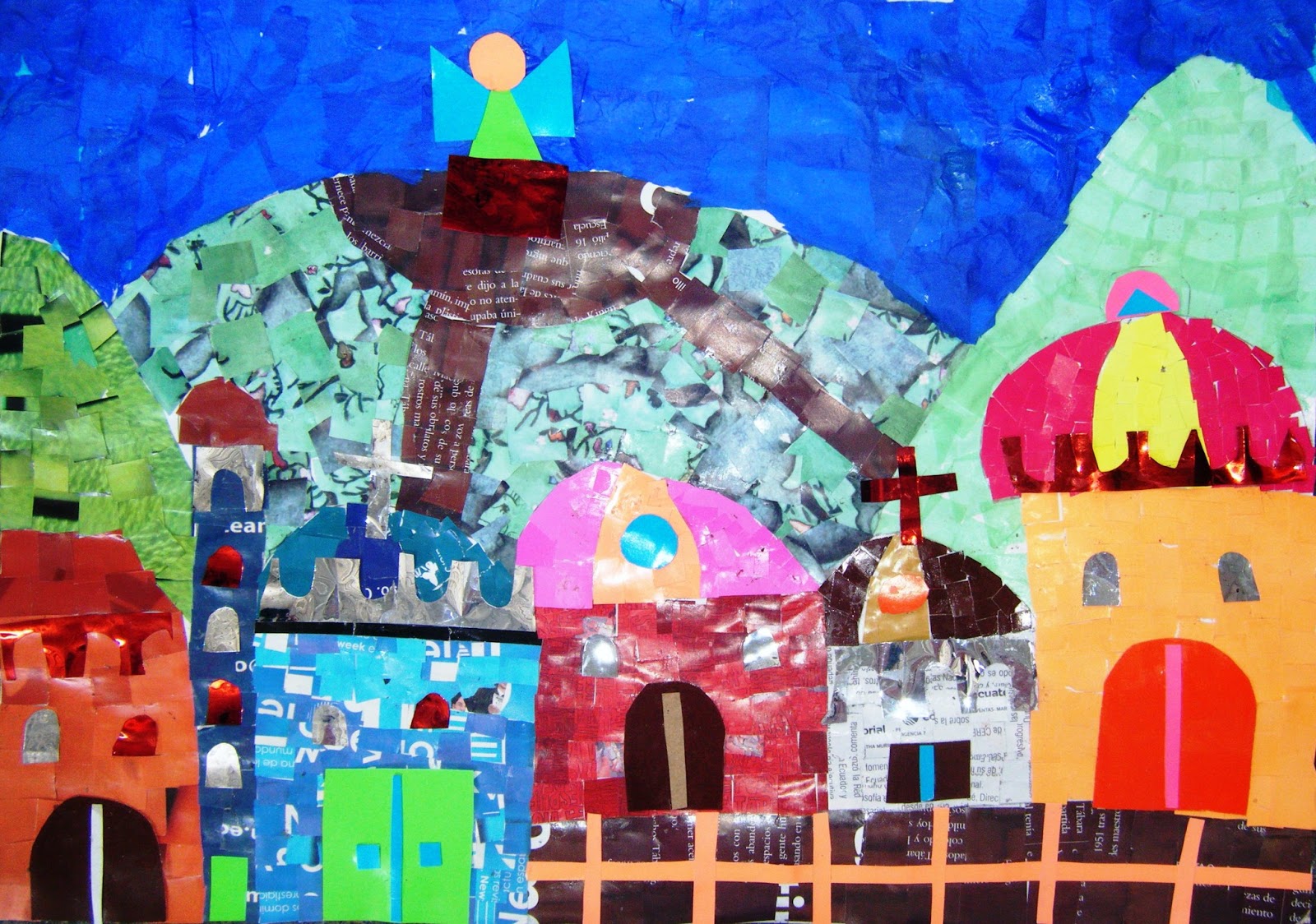 Puertas A La Imaginacion Collage De Paisajes