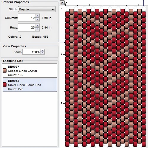 Imaginesque Beading Peyote Stitch Pattern 28 (Braid)