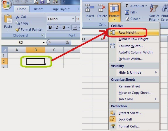 Cara Memperbesar Ukuran Baris dan Kolom di Microsoft Excel 2007