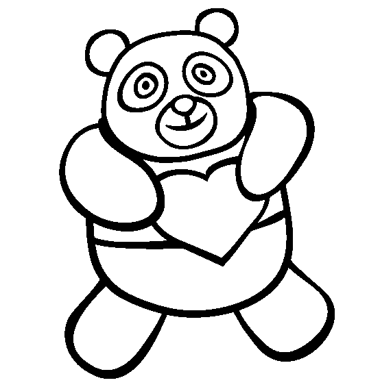 panda bears coloring pages - photo #29