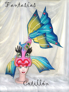 Gorro o Sombrero en goma espuma de Pez