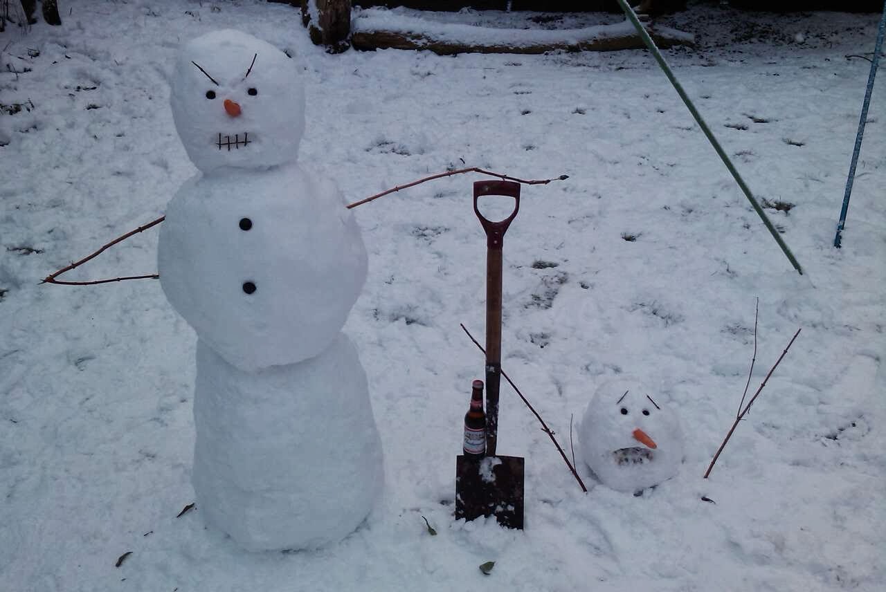 Snowman homicide. Snowman homicide.