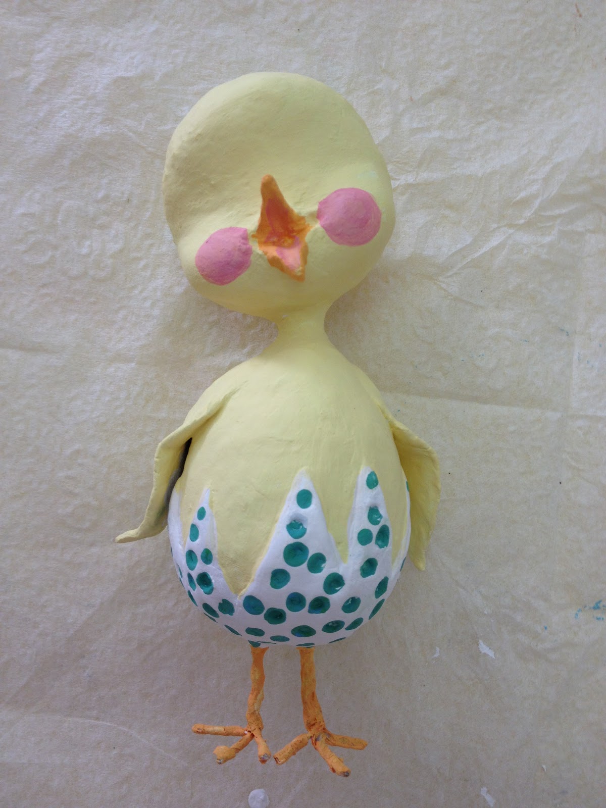 altered book studio..... Paper Clay Chicks
