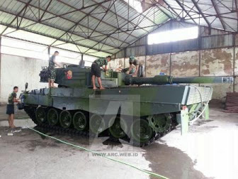 Tank Tempur Utama Leopard 2A4 TNI-AD Hadir dalam Peringatan Hari Juang Kartika