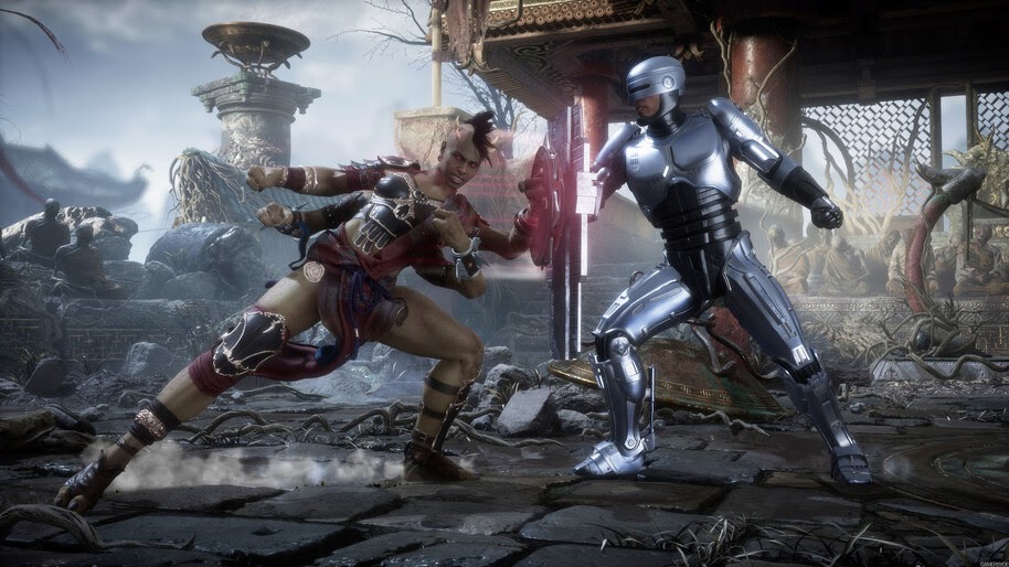 RoboCop vs Sheeva, Mortal Kombat 11, Aftermath, 4K, #3.1907