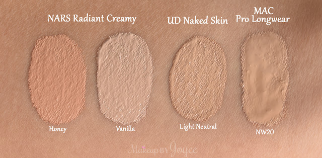 Urban Decay Naked Skin Concealer Light Neutral Swatch MAC NW20