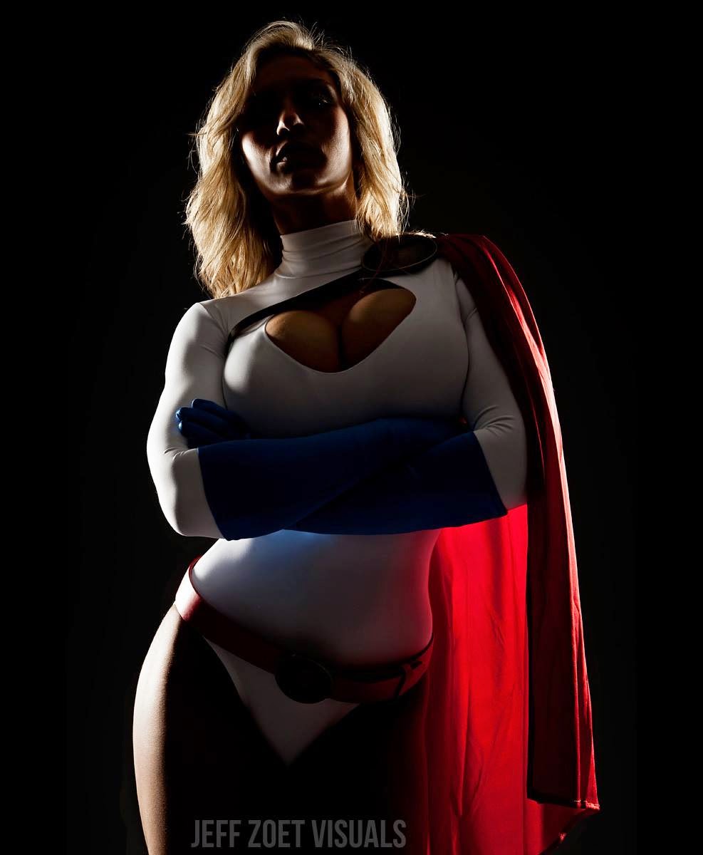 Fitness Model Alyssa Loughran as Power Girl