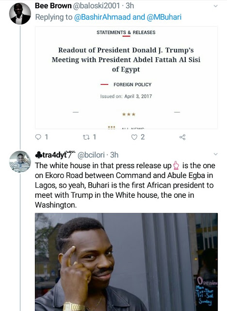  Nigerians bash Presidential media aide for saying Buhari will be the first African president to meet Donald Trump