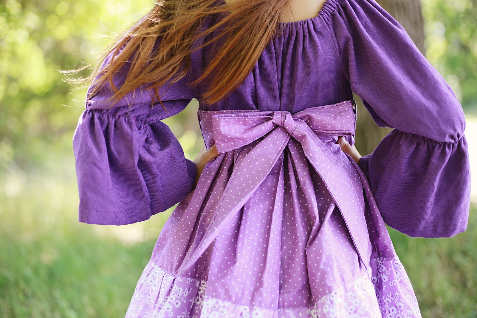 Ruffled Peasant Dress Sewing Pattern, Allana Ruffled Peasant Dress