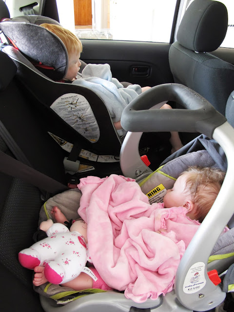 Babies Sleeping in the Car