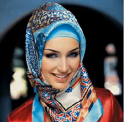 round face hijab style step by step