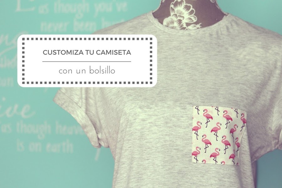 Customiza una camiseta con un bolsillo - Punto de Lu