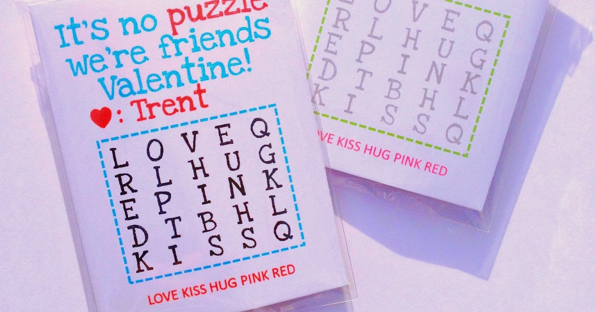 PaperCharm Printable Word Search Valentines