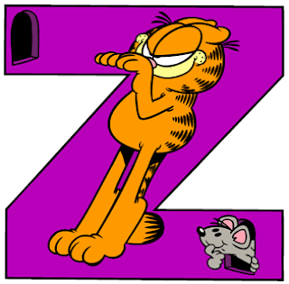 Divertido Abecedario de Garfield. Garfield Abc.