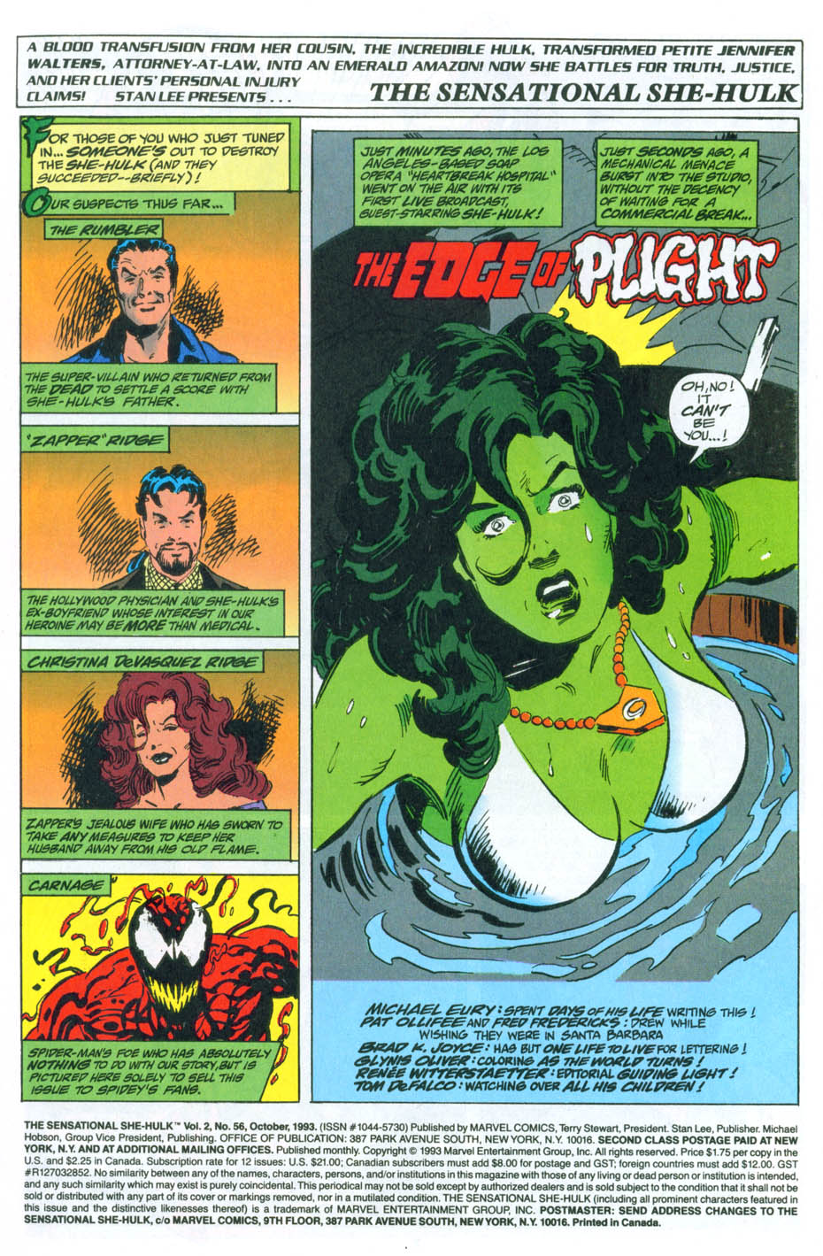 Read online The Sensational She-Hulk comic -  Issue #56 - 2