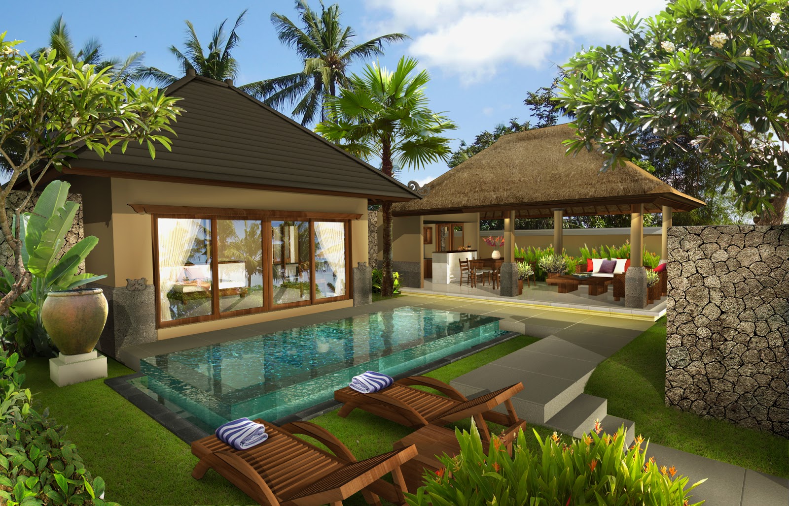 Desain villa bali || 2019