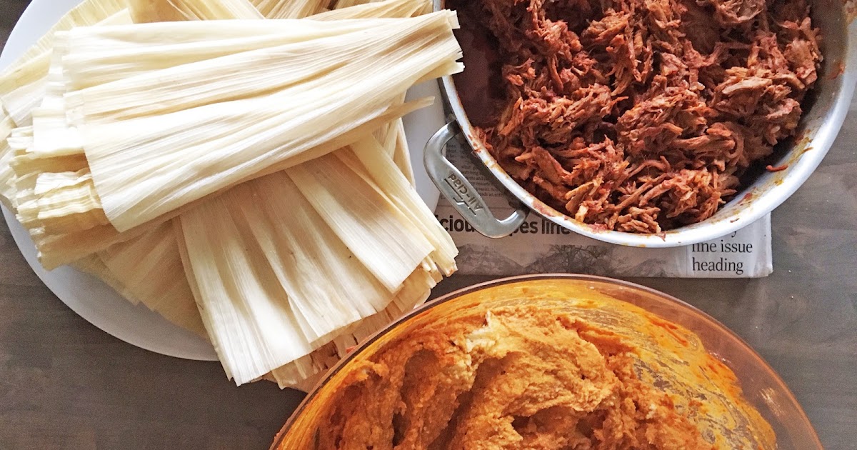 deep thoughts by cynthia Pork Tamales in Red Chile Sauce