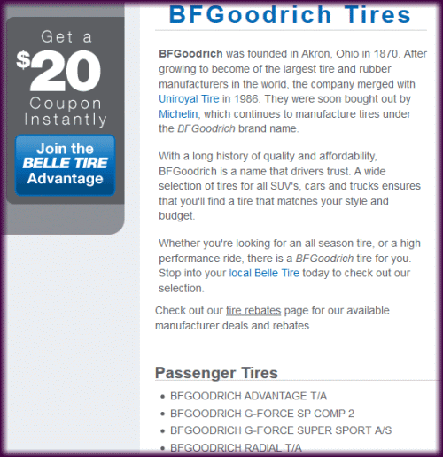Bf Goodrich Tires Rebates