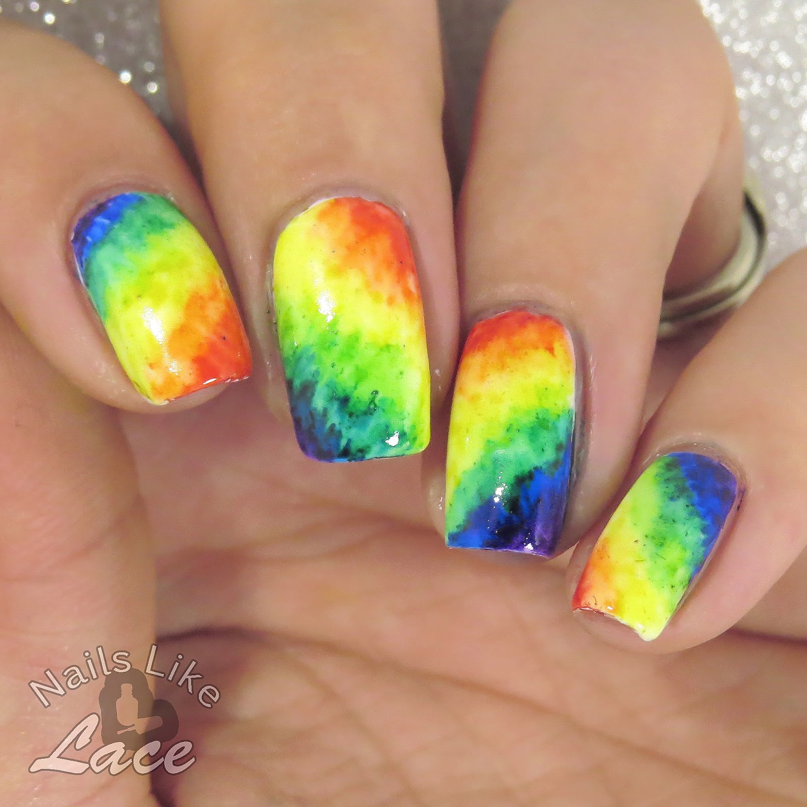 NailsLikeLace: A Weekly Dose of Rainbows: Tie-Dye