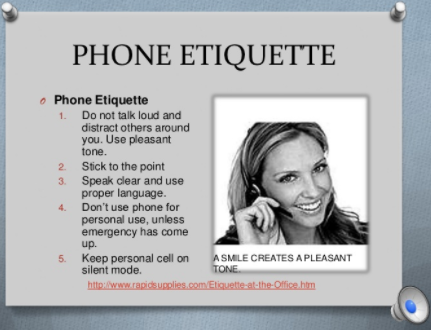office etiquette