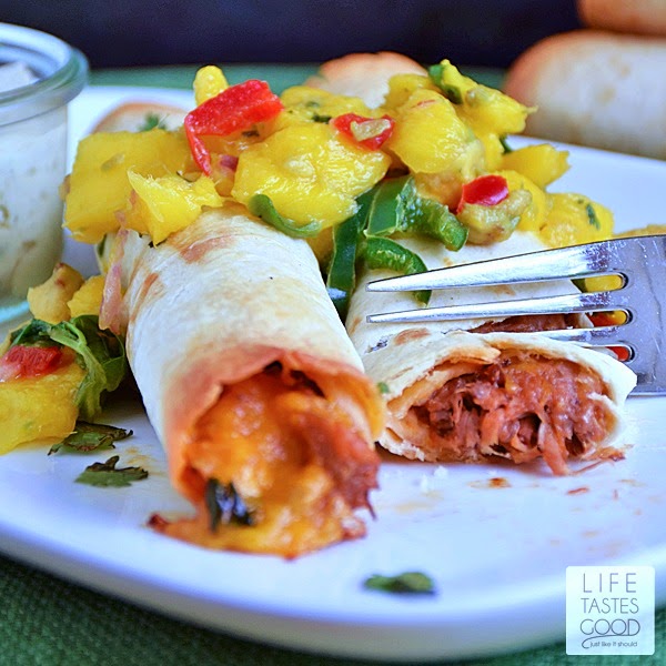 Barbecue Pulled Pork Taquitos