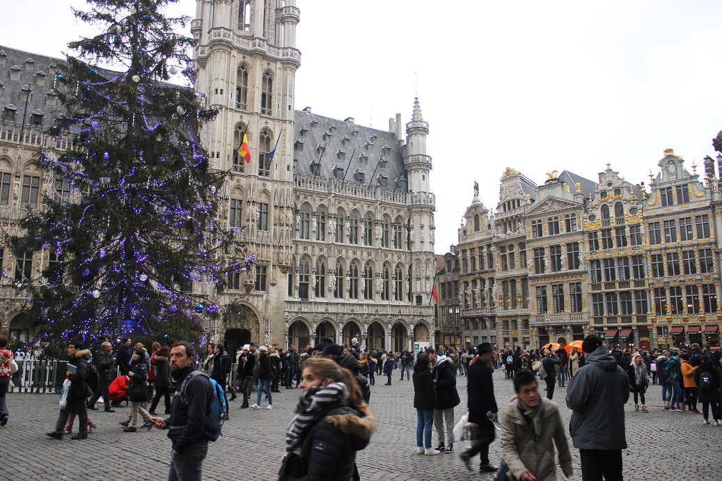 vánoční strom v Bruselu