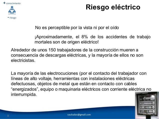 riesgos de cargas electricas