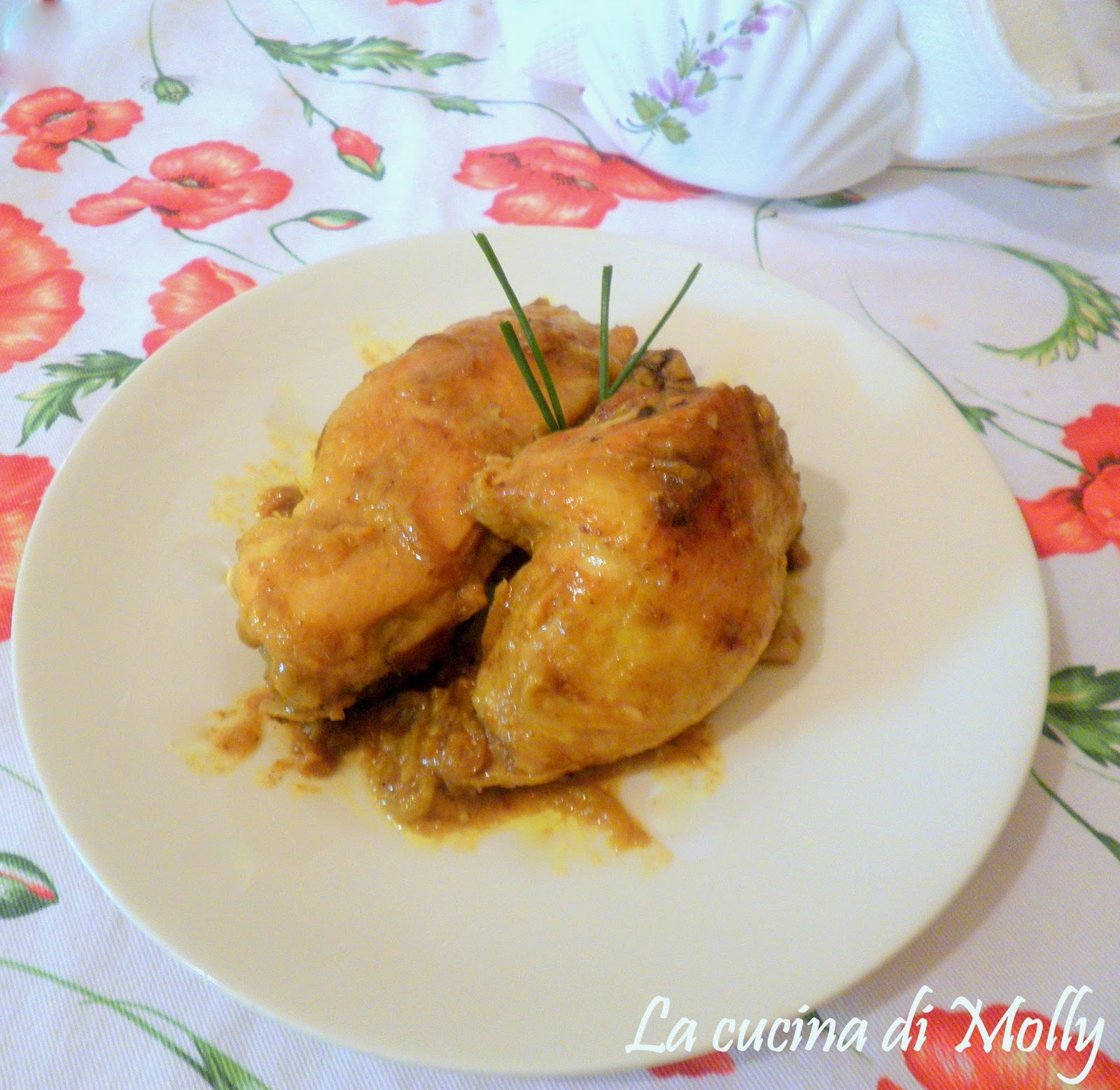 fusi di pollo al curry