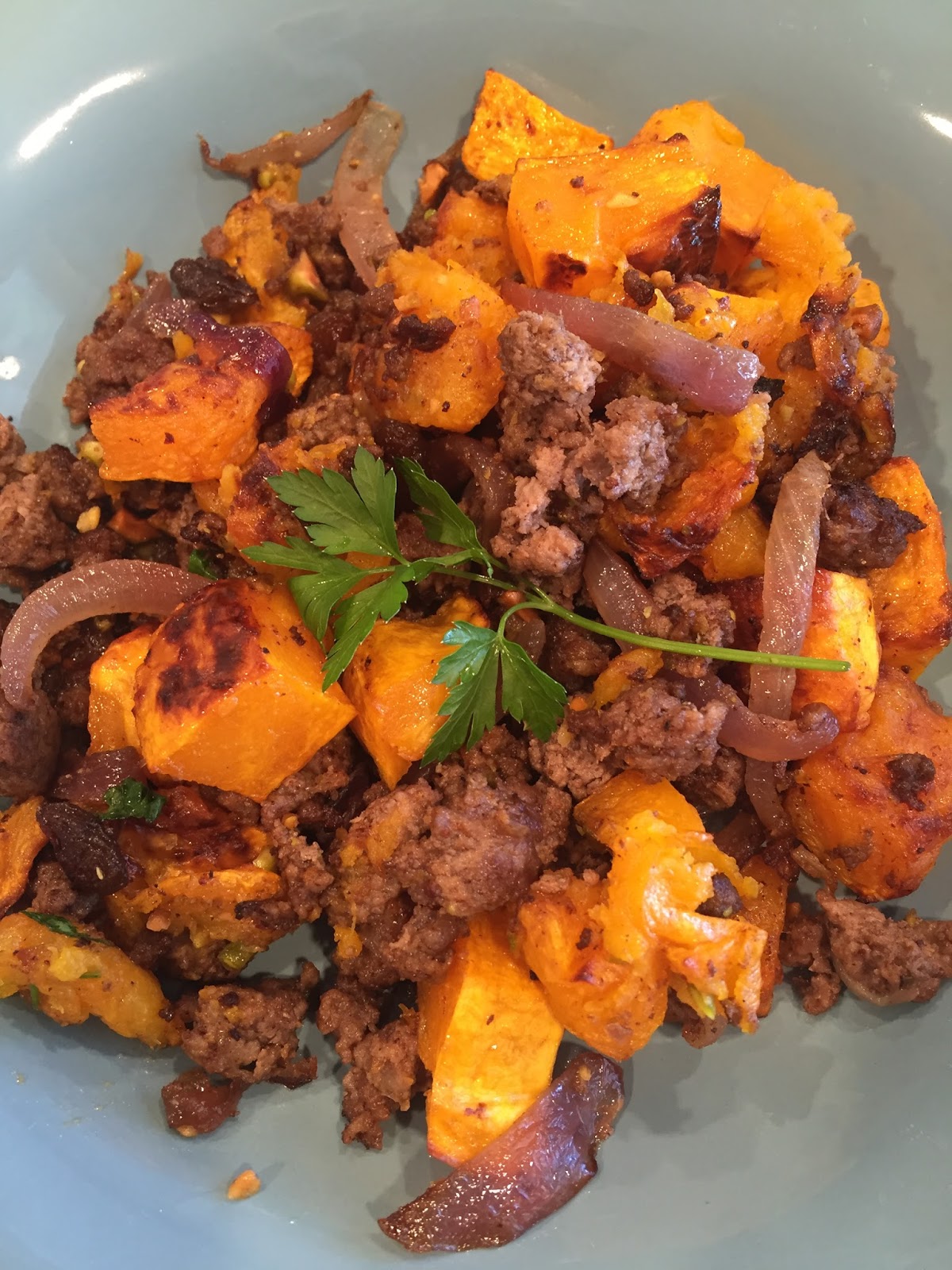 Nutritionally Focused Persian Spiced Beef with Butternut Squash