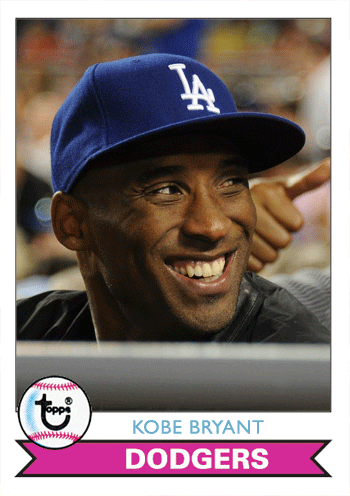Dodgers Blue Heaven: Fantasy Dodgers Cards of Kobe Bryant