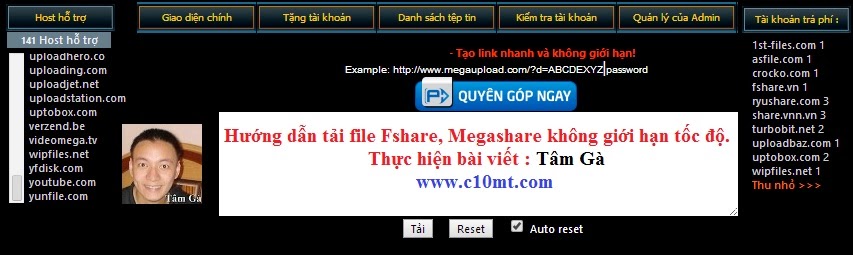 LeechVietProVN Get Link Fshare Megashare