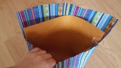 DIY Felt Lined Clutch with matching gift bag DIY Felt Lined Clutch with matching gift bag