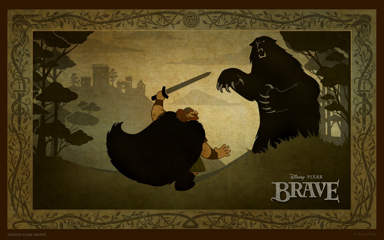 Bear Fight Brave Mystery Wallpaper