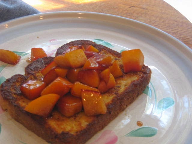 Featured Recipe: French Toast with Peaches from Kate's Kitchen #secretrecipeclub