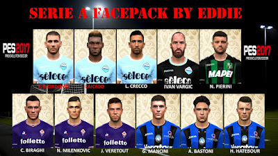 PES 2017 Serie A Facepack by Eddie Facemaker